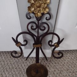 Wrought Iron Wall Candle Holder