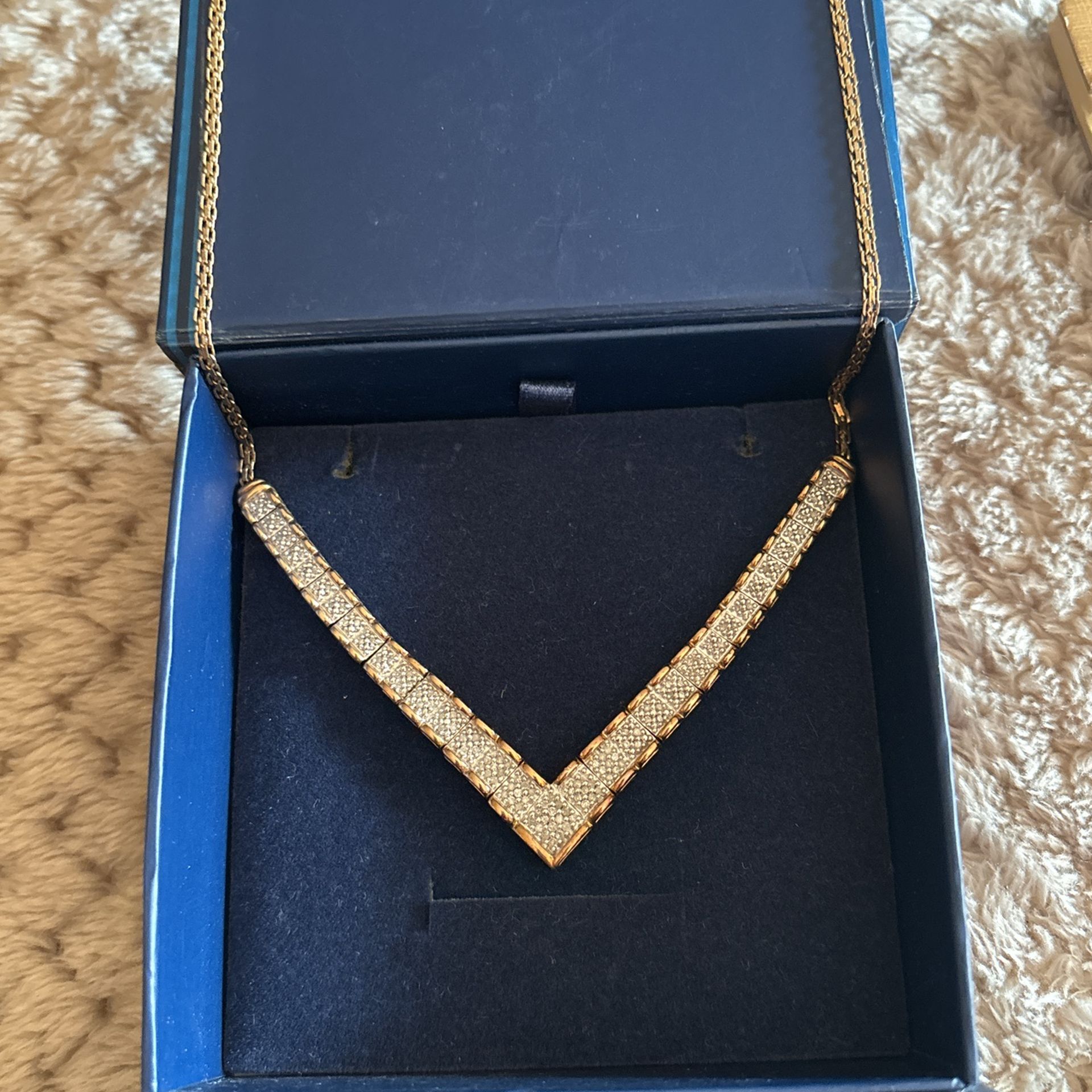 14 K Gold Over 925 Silver + 0.75 K Diamonds