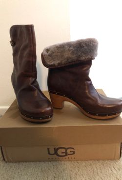UGG leather fur lined boot