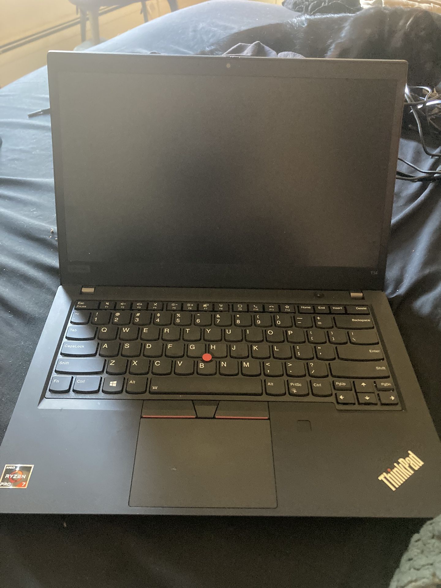 Lenovo ThinkPad laptop with a Ryzen 7 "Pro" processor