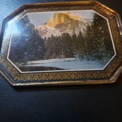 ANTIQUE SMALL METAL TRAY
