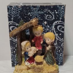 Cute Children Christmas Natvity Scene