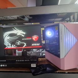 PINK GAMING COMPUTER SETUP 79 GAMES +Windows 11