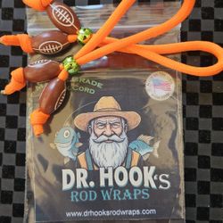 Hi-Viz Football Themed Fishing Rod Wraps