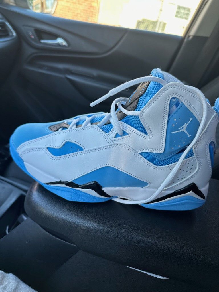 Blue And White Jordans