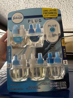 Febreze Plug 5 Refills + 1 Oil Warmer