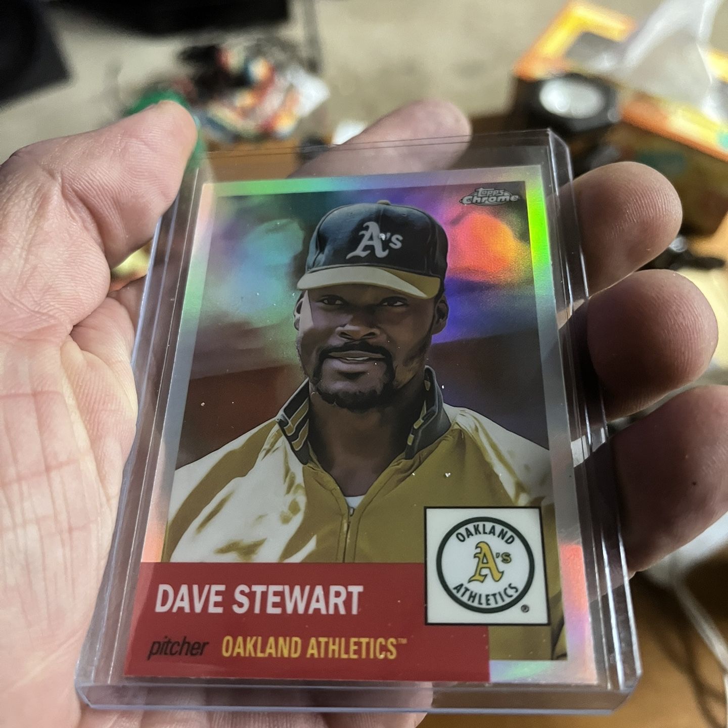 2022 Topps Chrome Platinum Refractor 179 Dave Stewart Athletics