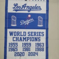 DODGER'S CHAMPIONS FLAG 2024