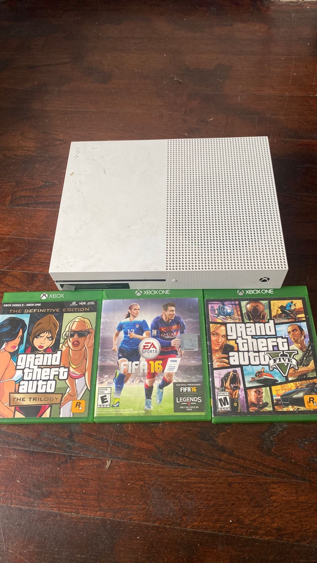 xbox one s with 3 games