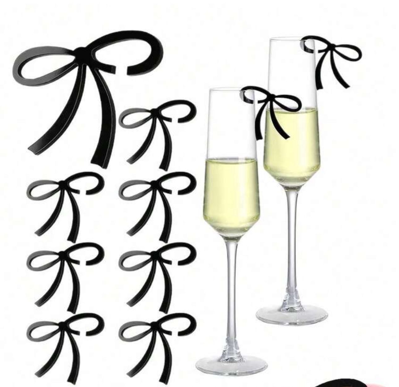 Bows Drink Tags