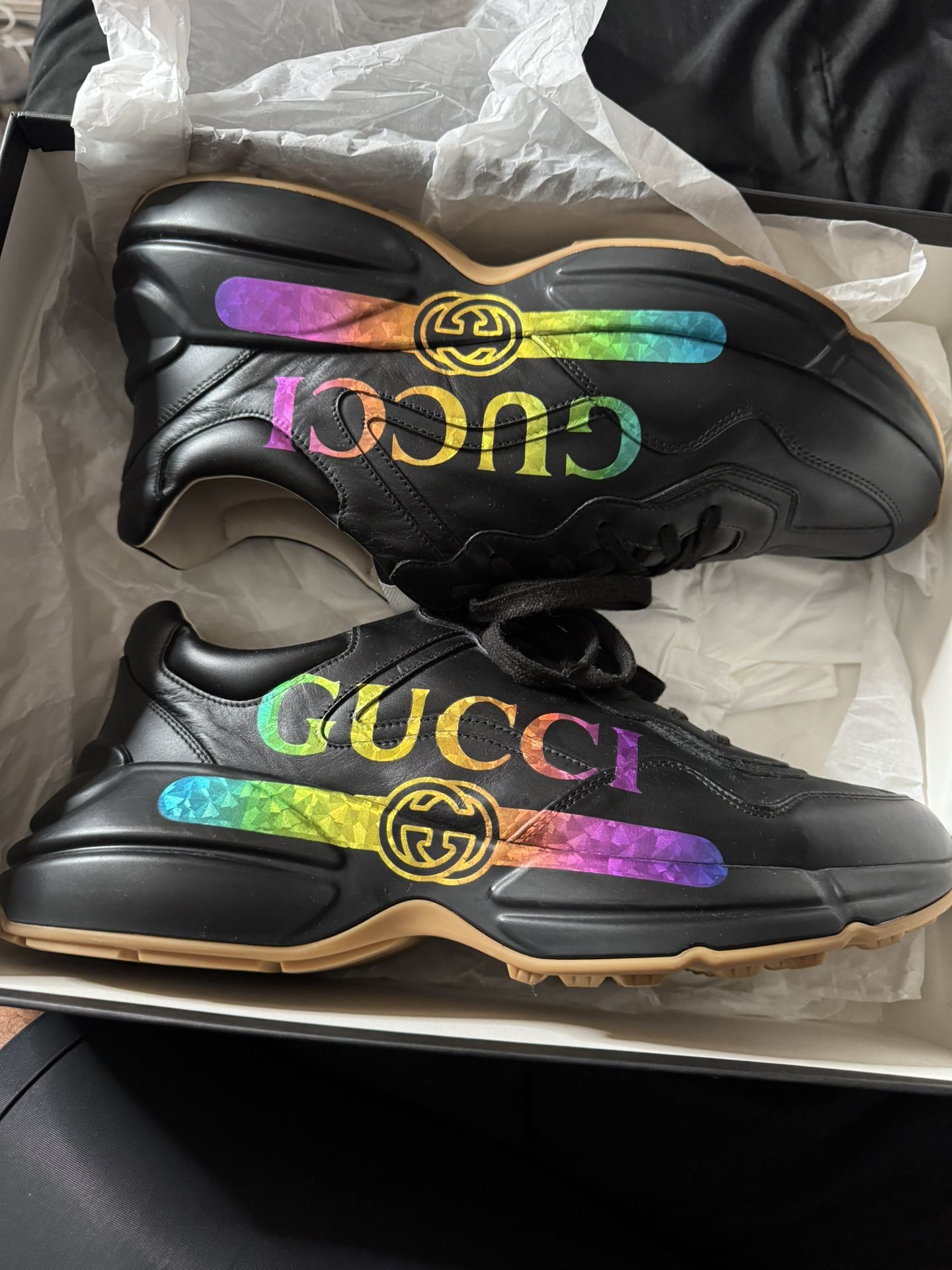 Gucci Rhyton Sneakers Size 12.5