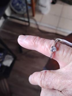 White Topaz And Sterling Silver Ring 