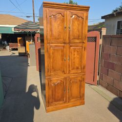 Vintage Ethan Allen Armoire Cabinet 