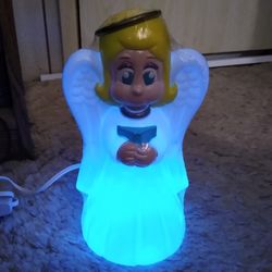 Adorable New In Packaging Angel π Lighted Christmas Night-light Blow Mold ππβ