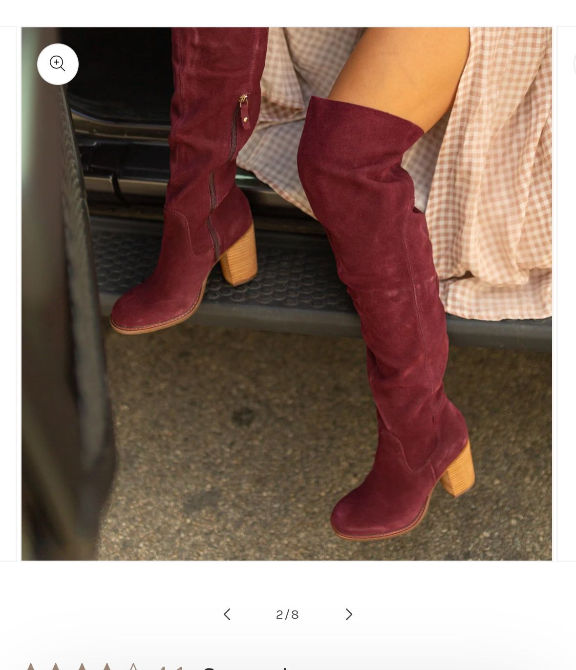 Logan Garnet Over The Knee Boots