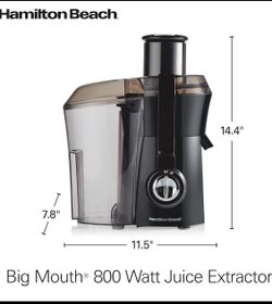 New Other Hamilton Beach Juicer Machine W/ 3” Feed Chute For Fruits & Vegetables