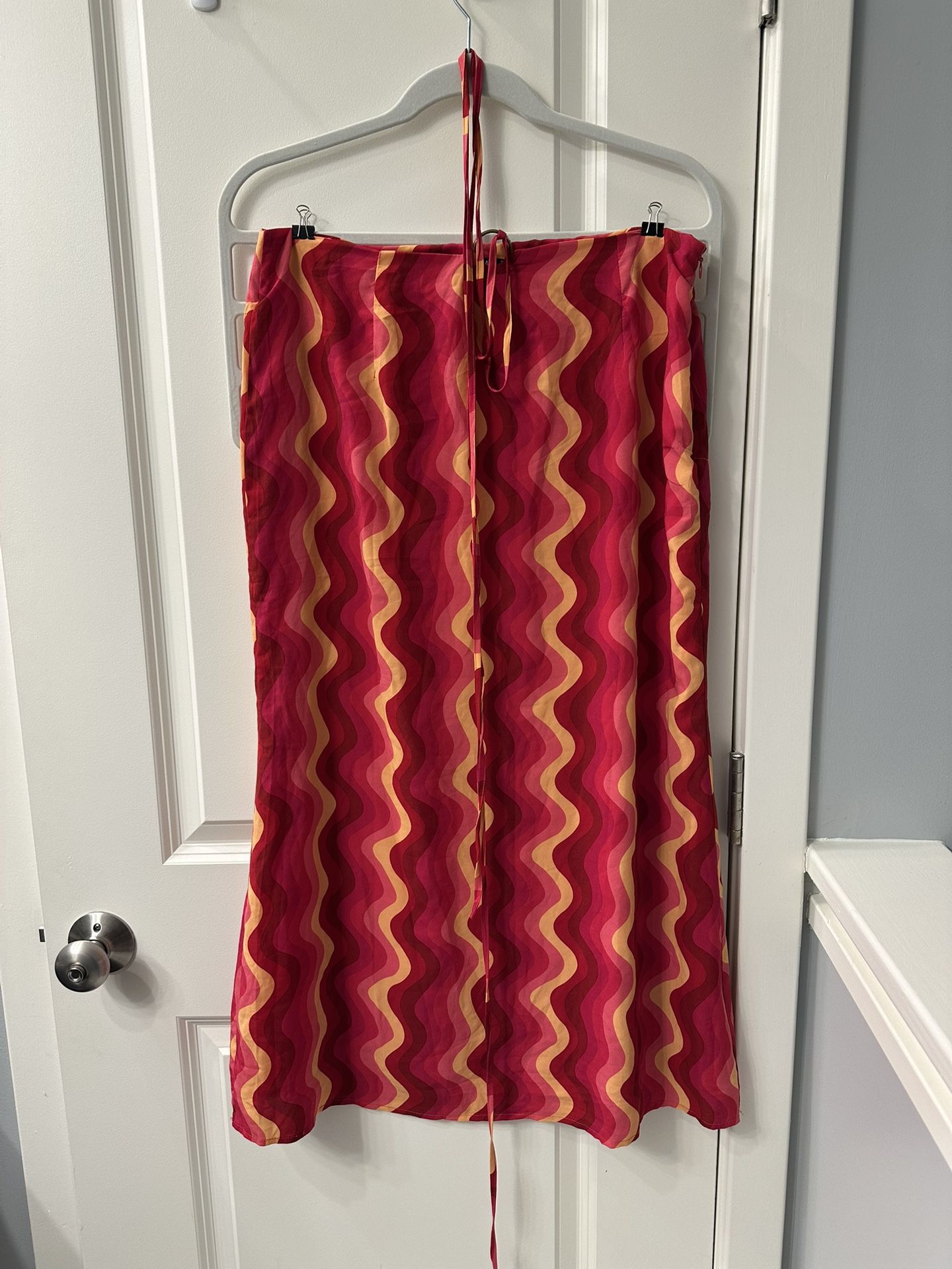 Nasty Gal Striped Maxi Skirt Size 10