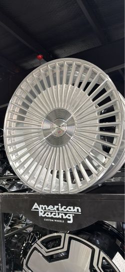 26s silver Giovanna wheels tires new 6lug Chevy ford