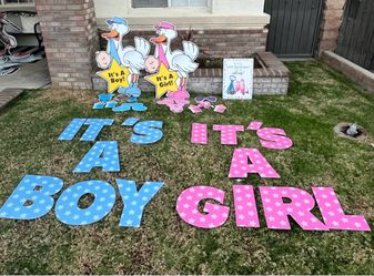 Baby decor — yard sisns