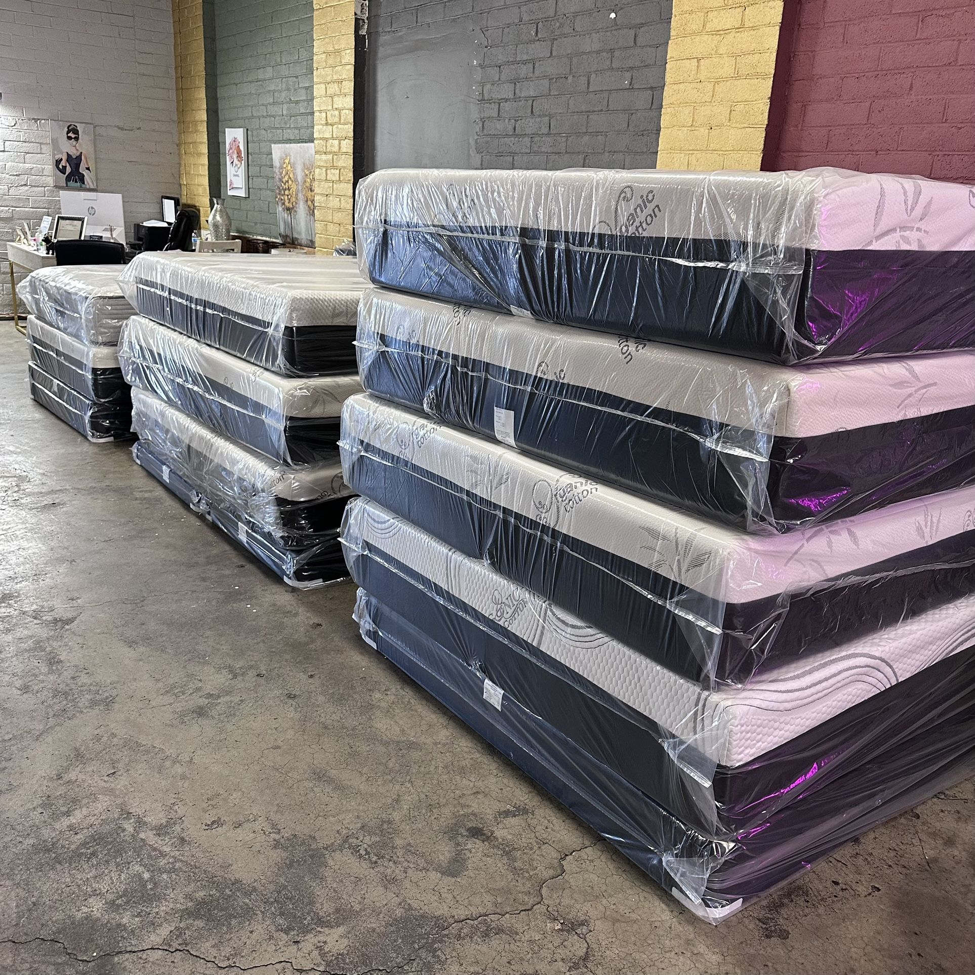 Full $150 Queen $250 King $300 Brand New Gel Mattresses