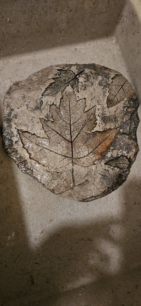 Maple Leaf Stepping Stone/ Yard Art