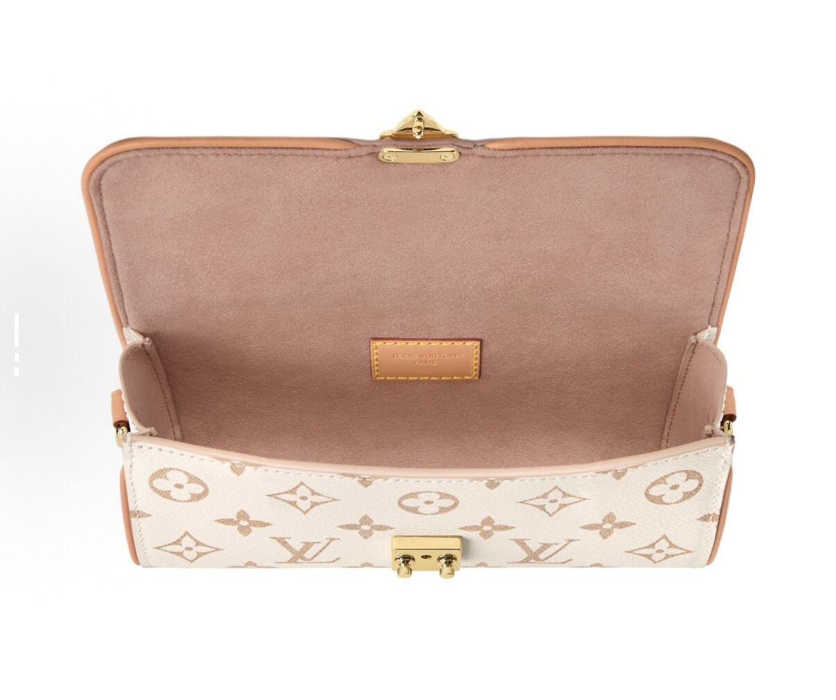 LOUIS VUITTON Pochette Camille Logo Print Monogram Dune Coated Canvas Crossbody Shoulder Bag Women's Fantasy Purple(p7777)
