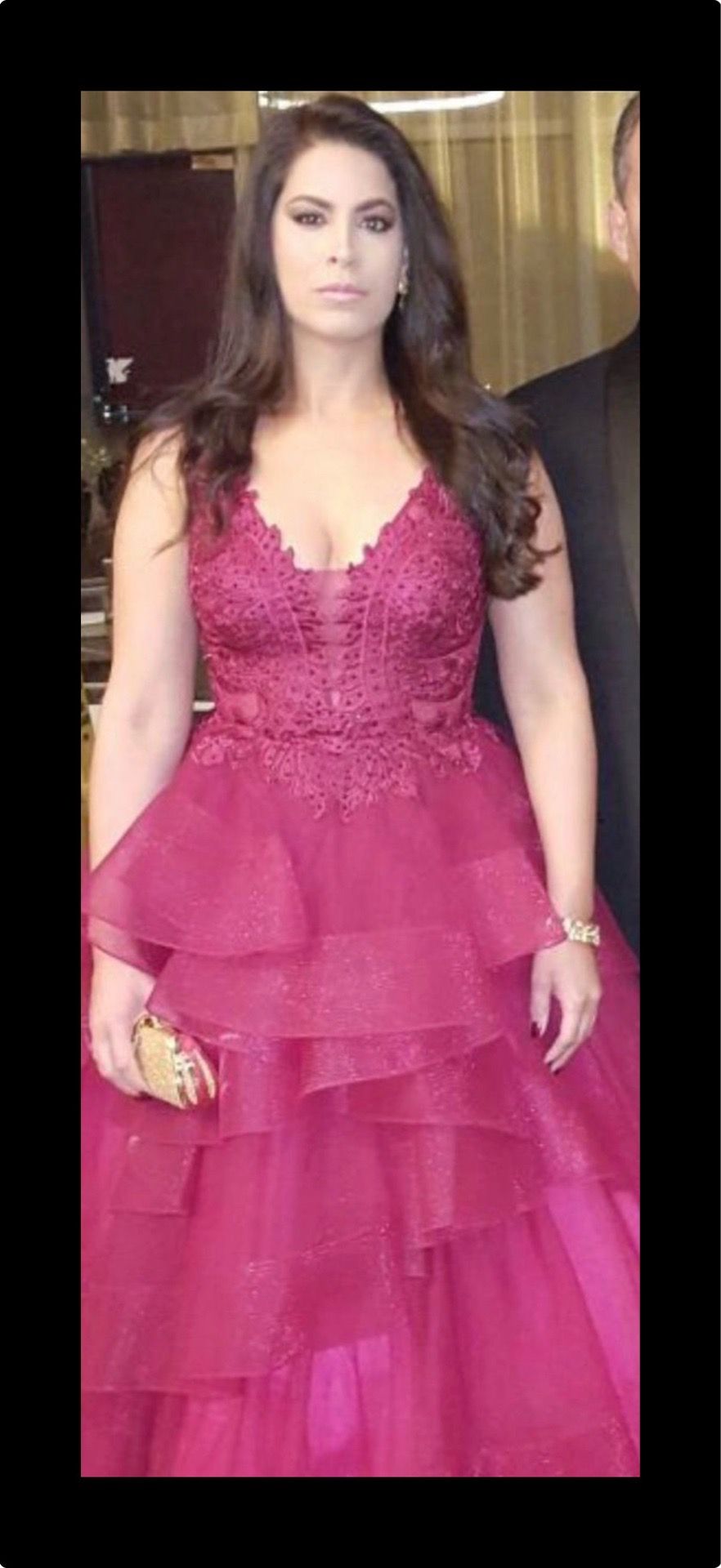 Ellie Wilde- Bordeaux Ball Gown