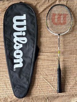 Wilson Ti-Power Badminton Racket with Full Cover Case Ultralight