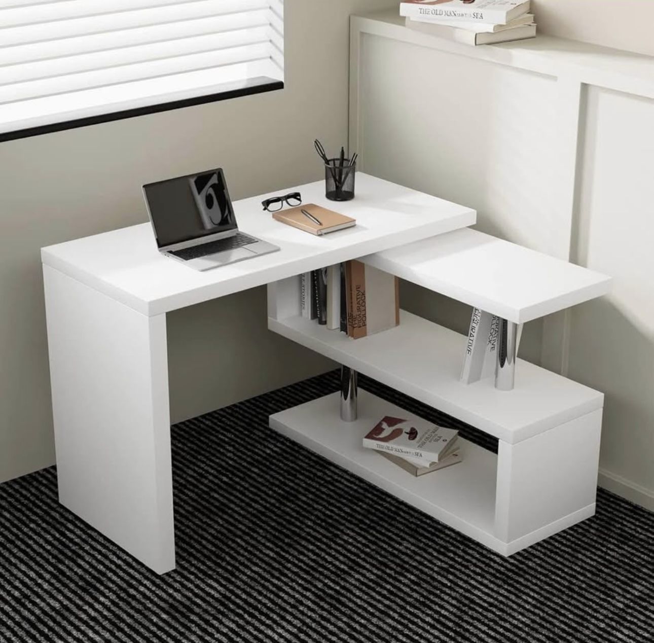 White Modern Desk