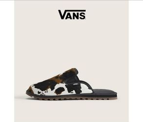 Vans Cow Print Slip-On Mule Slides