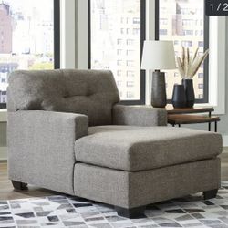 Ashely signature chaise lounge sofa furniture bedroom living room gray new comfort house home 