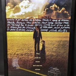 Rudy Movie Poster Signed Autograph Rudy Ruettiger 11x17 Inscribed Notre Dame Display