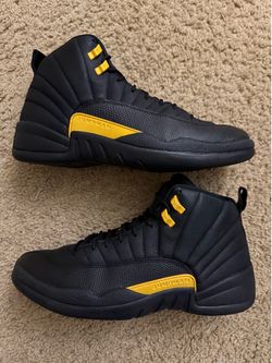 Size 13 (Pre owned, no box, missing insoles) - Air Jordan 12 retro black taxi