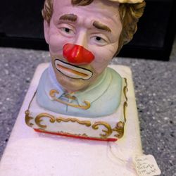 Sad Clown Ezra Brooks Porcelain Collector Series 1980 Empty Bottle EZ-T6000