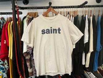 SAINT Mxxxxxx Sweet Saint Tee White Vintage Wash Size Large