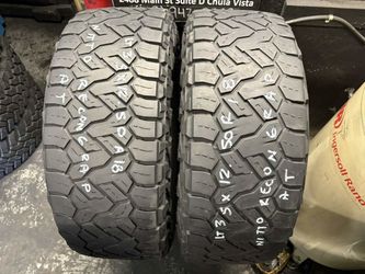 35x12.50R19 Nitto Recon Grappler A/T Used Tire Pair $140 Free Mounting And Balancing 