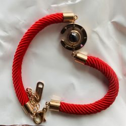 ladies bracelet red rope says i love you in 100 languages