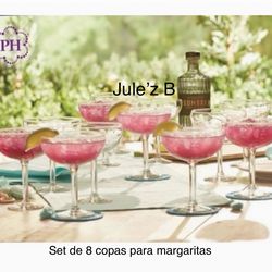 Juego de 8 copas con pedestal nuevas en sus cajas 🌺 princess house 🌺