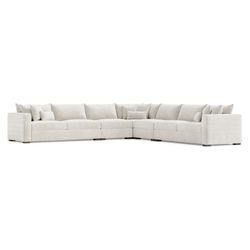 Helena Portobello Sectional Wood Foot