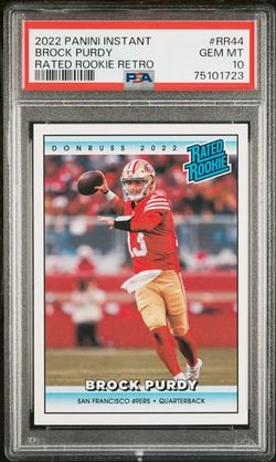 BROCK PURDY ROOKIE. MVP CANDIDATE . PSA 10