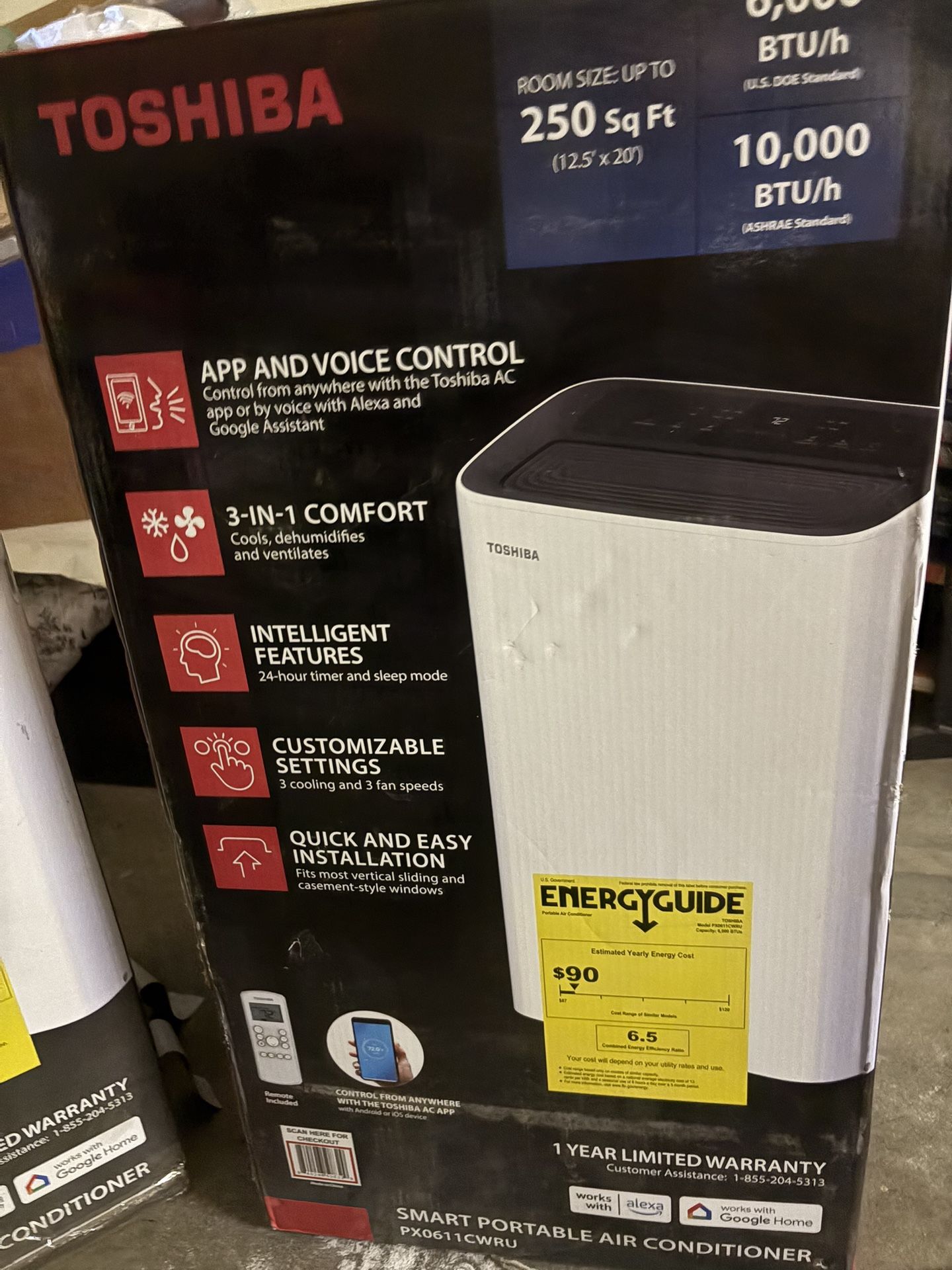 Portable Toshiba Ac Unit  Like New 