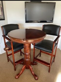 $2,800 For All— Top Of The Line American Heritage Pool Table, Table Chairs, Set Of Corner Chairs And More!!