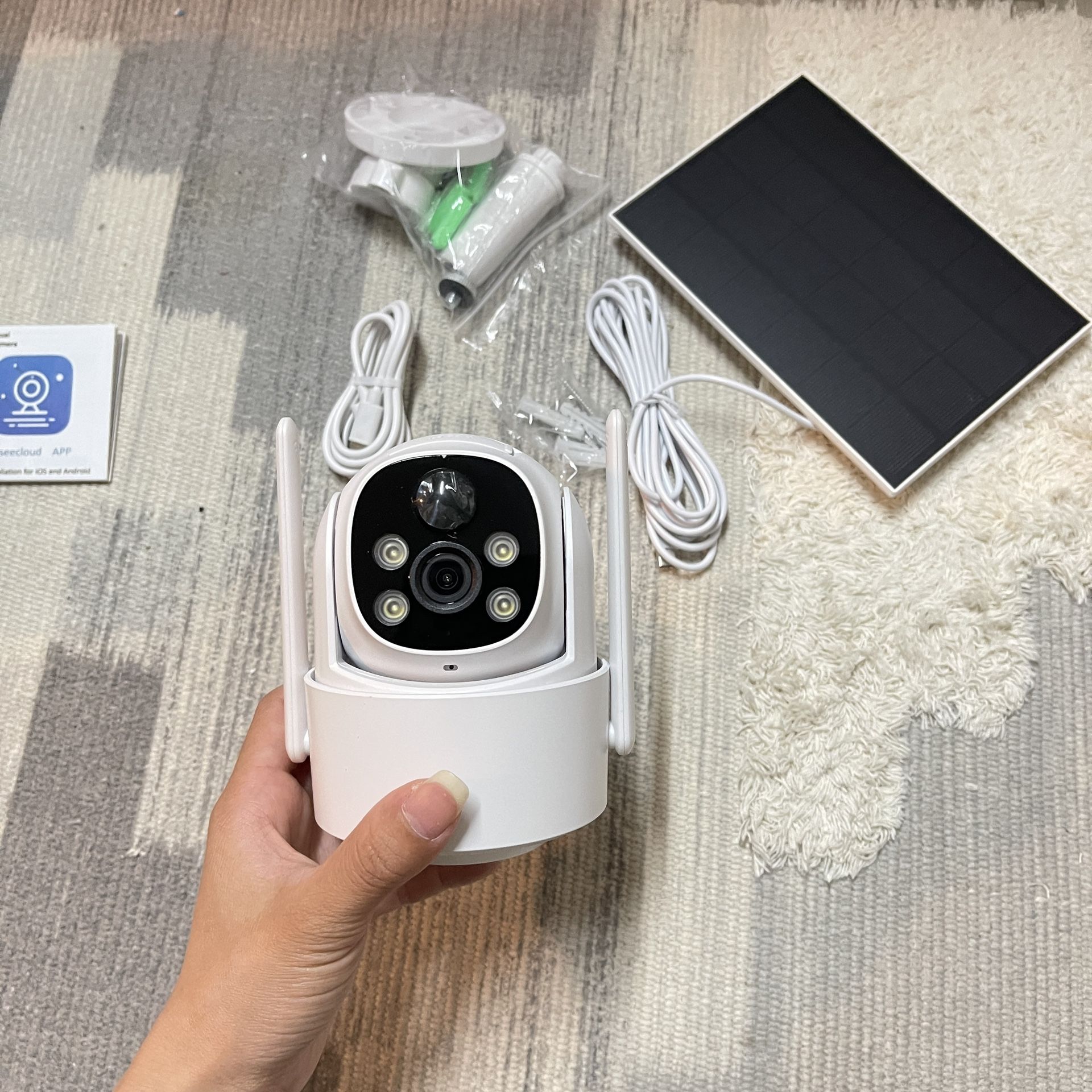 2K Solar Security Cameras Wireless Outdoor