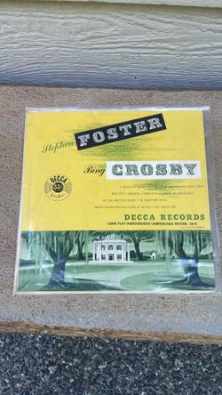 Bing Crosby Stephen Foster  10 inch 33 RPM vinyl