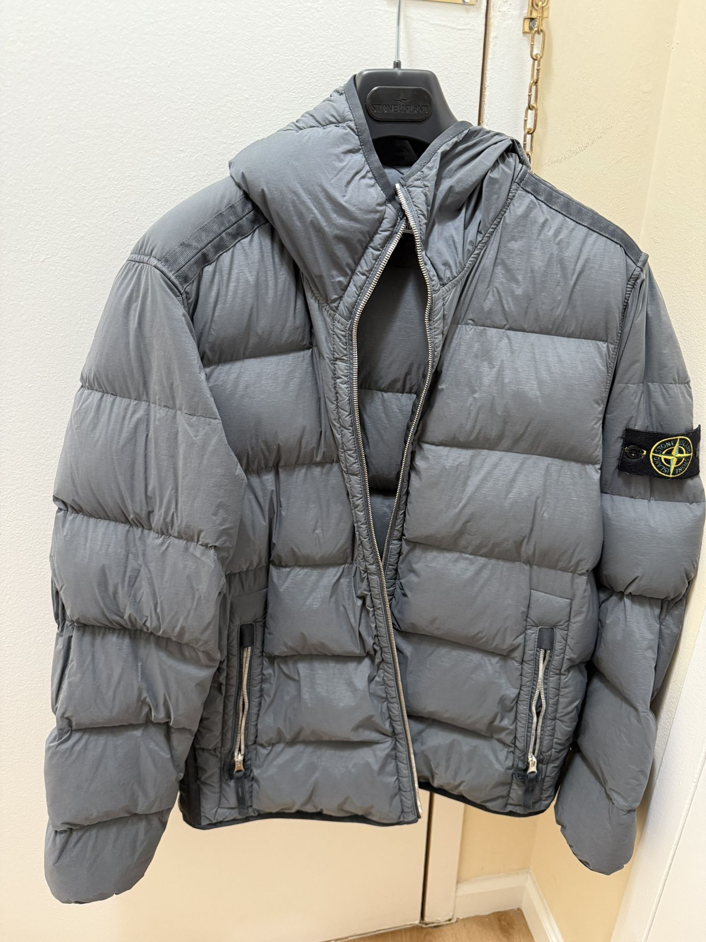 Stone Island Puffer Coat Medium Graphite
