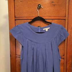 Blue Silk Banana Republic Dress