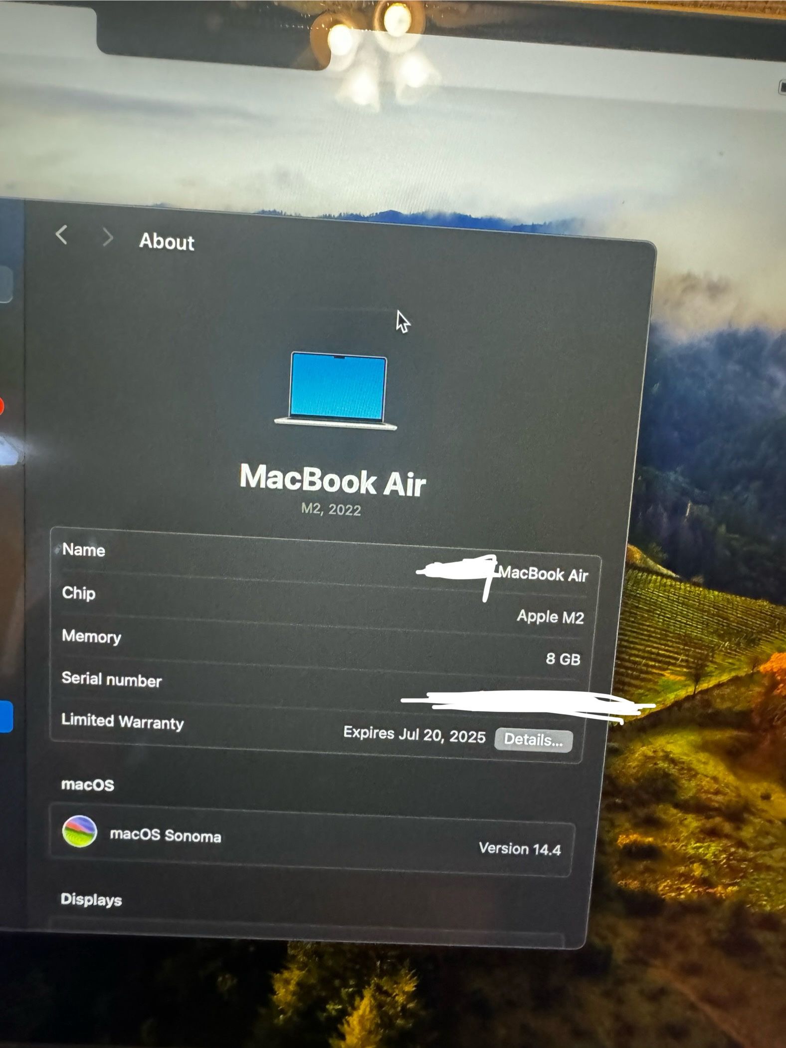 Apple M2 Macbook air