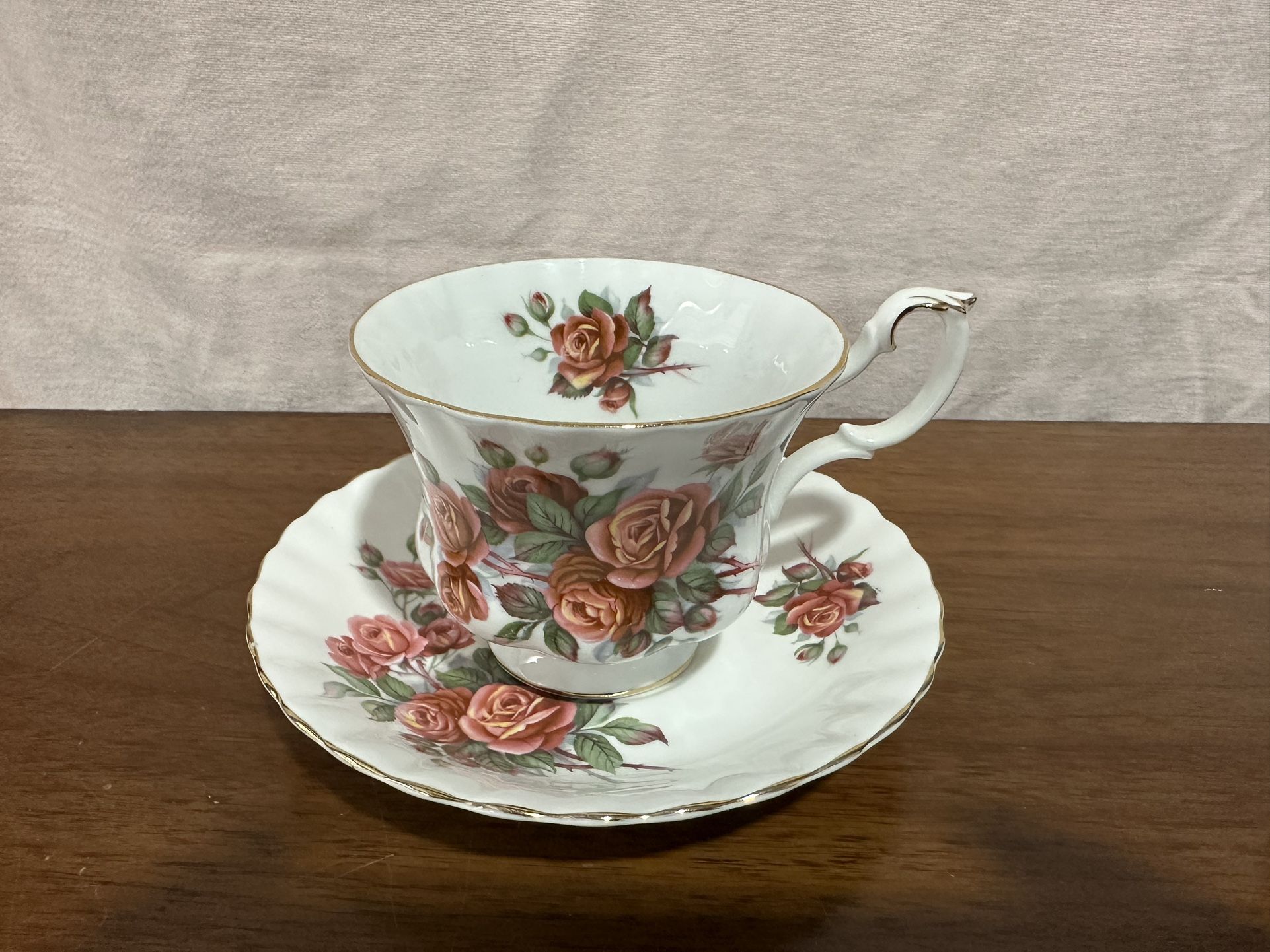 Vintage Royal Albert “Centennial Rose” Bone China Teacup And