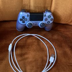 PlayStation 4 DualShock Titanium Blue Wireless Controller (read The Description Before You Ask Any Questions)