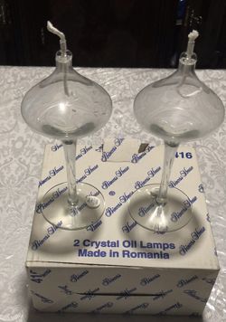 Princes House Crystal Oil Lamps
